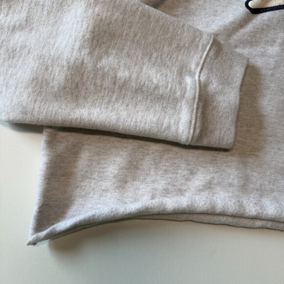 League Auburn Tigers Women's Cropped Hoodie Size L Heathered Light Gray, License - Picture 6 of 10